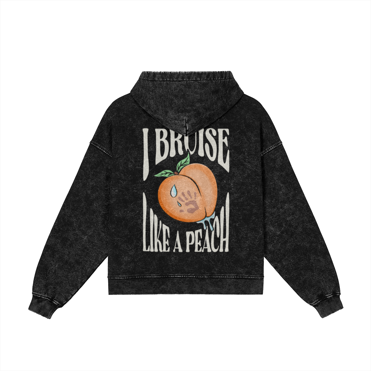 ™ I Bruise Like a Peach Vintage Snow Wash Zip Hoodie